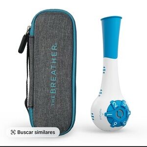 Blue and White Breathing Trainer